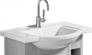 Раковина для ванной на тумбу умывальник-столешница Keramag коллекция Vitelle белая 120680