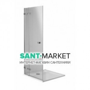 Душевая дверь в угол Kolo NEXT стеклянная распашная с релингом 120х195 HDSF12222R03R