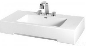 Раковина для ванной подвесная умывальник-столешница Keramag коллекция Joop белая 121400
