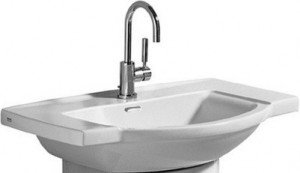 Раковина для ванної підвісна умивальник-стільниця Keramag колекція Vitelle біла 123680