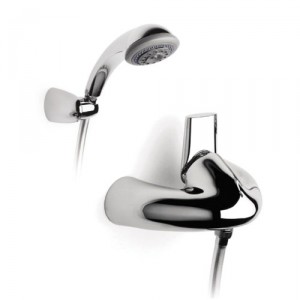 Змішувач для душу настінний змішувач Roca Silver Crown з душовим набором хром 5A2042C00
