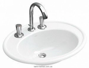 Раковина для ванної вбудована Villeroy & Boch колекція Amadea біла 6198A1R2