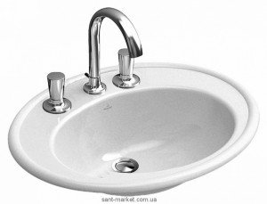 Раковина для ванной встраиваемая Villeroy&Boch коллекция Amadea белая 6198A1R1