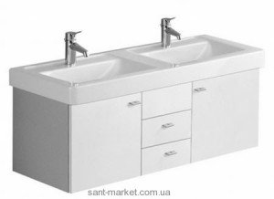 Тумба под две раковины Villeroy&Boch Central Line подвесная 125х45х43 глянцeвый черный 9867E4EL