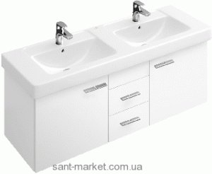 Тумба под две раковины Villeroy&Boch Central Line подвесная 125х45х43 орех 9867E1EC