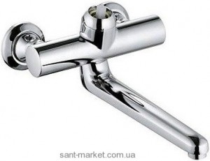 Змішувач для раковини одноважеля настінний без важеля Kludi колекція Provita хром 335370500