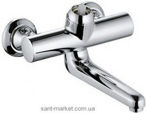 Смеситель для раковины однорычажный настенный без рычага Kludi коллекция Provita хром 335330500