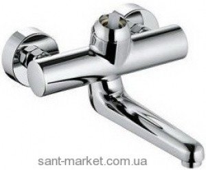 Смеситель для раковины однорычажный настенный без рычага Kludi коллекция Provita хром 335320500