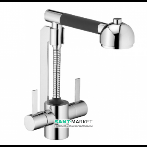 Смеситель для кухни с выдвижной лейкой Kludi Zip однорычажный 42100Z129