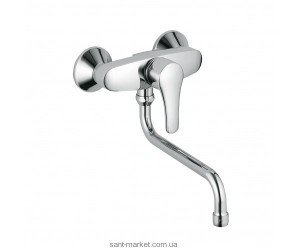 Смеситель для мойки Kludi Tercio настенный однорычажный 389540575