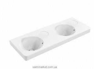 Раковина для ванной на тумбу двойная Villeroy&Boch коллекция Joyce белая 4109D201