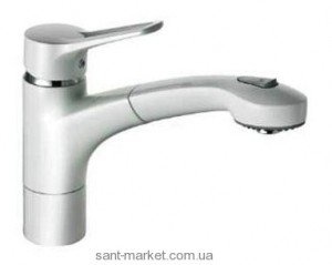 Змішувач для кухні з висувною лійкою KLUDI MX змішувач білий 399419262