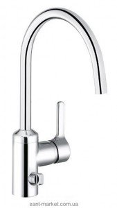 Смеситель для кухни Kludi Bingo Star однорычажный с дополнительным краном сталь 428369678