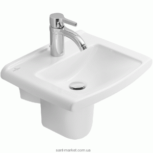 Раковина для ванної підвісна Villeroy & Boch колекція Lifetime біла 537546R1