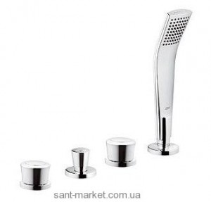 Змішувач двохвентильний на борт ванни з душем Kludi колекція Joop! хром 554260505