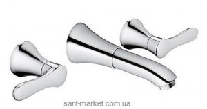 Змішувач для раковини Двохважеля настінний прихований Kludi колекція Amphora хром 541450575