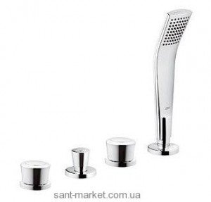 Змішувач двохвентильний на борт ванни з душем Kludi колекція Joop! хром 554260505