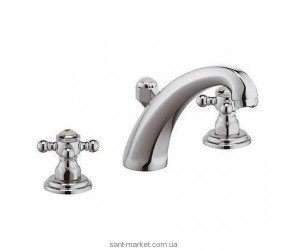 Змішувач для раковини двухвентильний з донним клапаном прихований Kludi колекція Adlon хром 510430520