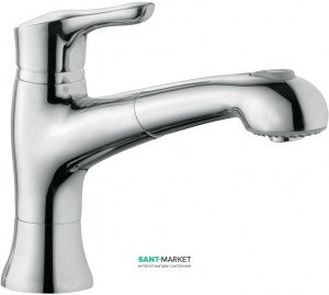 Смеситель для кухни с выдвижной лейкой Kludi Amphora однорычажный 549410575