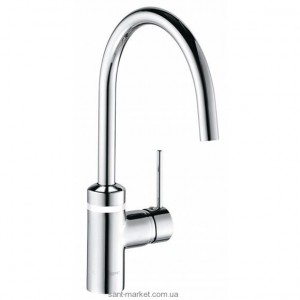 Смеситель для кухни Kludi E2 однорычажный белый-хром 568039140