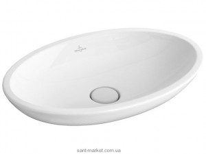 Раковина для ванної накладна Villeroy & Boch колекція Loop & Friends біла 51510101