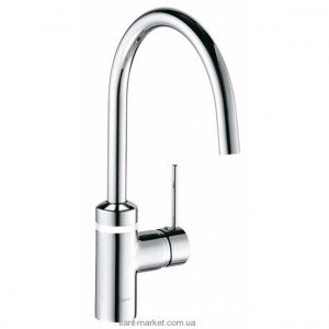 Смеситель для кухни Kludi E2 однорычажный белый-хром 568039140