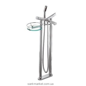 Змішувач двохвентильний на підлогу (окремо) з душем Kludi колекція New Wavеs хром 575900530