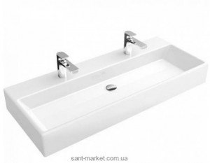 Раковина для ванної підвісна подвійна Villeroy & Boch колекція Memento біла 5133CH01