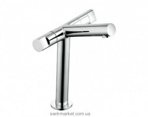 Смеситель для раковины двухвентильный высокий Kludi коллекция New Waves хром 571240530