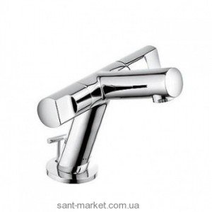 Змішувач для раковини двухвентильний з донним клапаном Kludi колекція New Waves хром 571180530