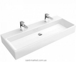 Раковина для ванної підвісна подвійна Villeroy & Boch колекція Memento біла 5133CL01