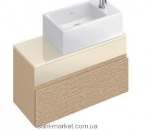 Тумба під раковину Villeroy & Boch Memento підвісна права 60.6x33x34 коричнева C781R0FC