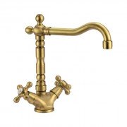 Смеситель для кухни Fiore Margot однорычажный ретростиль бронза 26Z62501