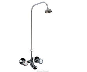 Змішувач для ванни з душем-стійкою двухвентильний Fiore Astro хром 140200DS