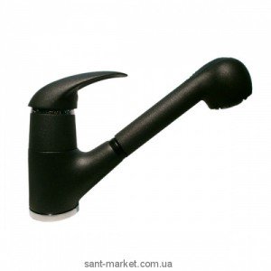 Змішувач для кухні з висувною лійкою Fiore Nexus змішувач чорний 43GN4010