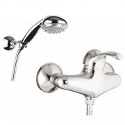 Змішувач для душу настінний змішувач Fiore колекція Jafar з душовим набором хром 47ZZ5125