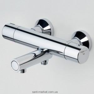 Змішувач з термостатом двухвентильний для ванни Oras колекція IL Bagno Alessi One хром 8575U