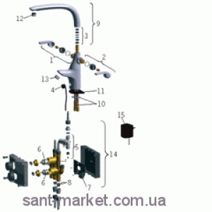 Oras ЗАЖИМНАЯ ПЛАСТИНА С ГАЙКАМИ 158697