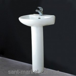 Раковина для ванної на п'єдестал Svedbergs біла 9006