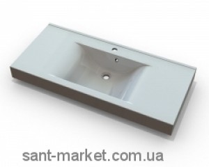 Раковина для ванной подвесная умывальник-столешница Marmite коллекция Nadja белая 01168161103