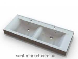 Раковина для ванной подвесная двойная Marmite коллекция Nadja белая 01168124203