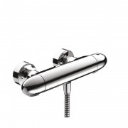 Смеситель для душа настенный двухвентильный с термостатом Hansgrohe Ecomax хром 13356000