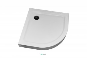 Душевой поддон акриловый четверть круга Eger  Balaton 90х90х13 белый 599-507/2