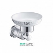 Мыльница для ванной Kraus Frida настенная керамика/латунь хром KEA-15504CH