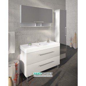 Комплект мебели для ванной Буль-Буль Barbados 120 белый BARBADOS 120