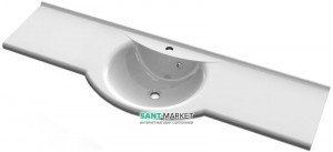 Раковина для ванної підвісна умивальник-стільниця Буль-Буль колекція Anna біла 1512101