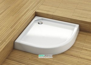 Душевой поддон акриловый четверть круга Aquaform Standard 90х90х13.5 белый 35023