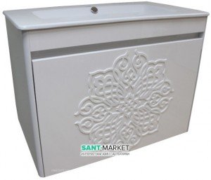 Тумба з раковиною Bretta Segura підвісна 80х45.5х52 біла GD0180W + G3005001