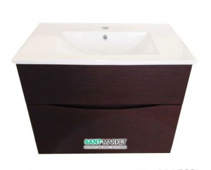 Тумба з раковиною Bretta Aragon підвісна 80х43.3х52 венге SM0180WN + 10139