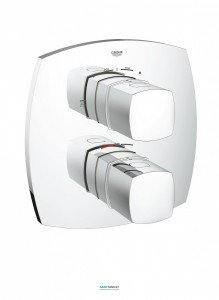 Змішувач з термостатом прихований (вбудований) Grohe колекція Grandera хром 19937000